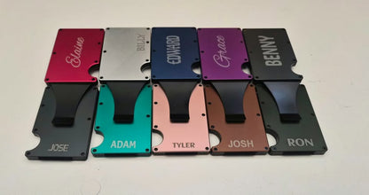 Personalized Aluminum Slim Wallet-RFID Blocking