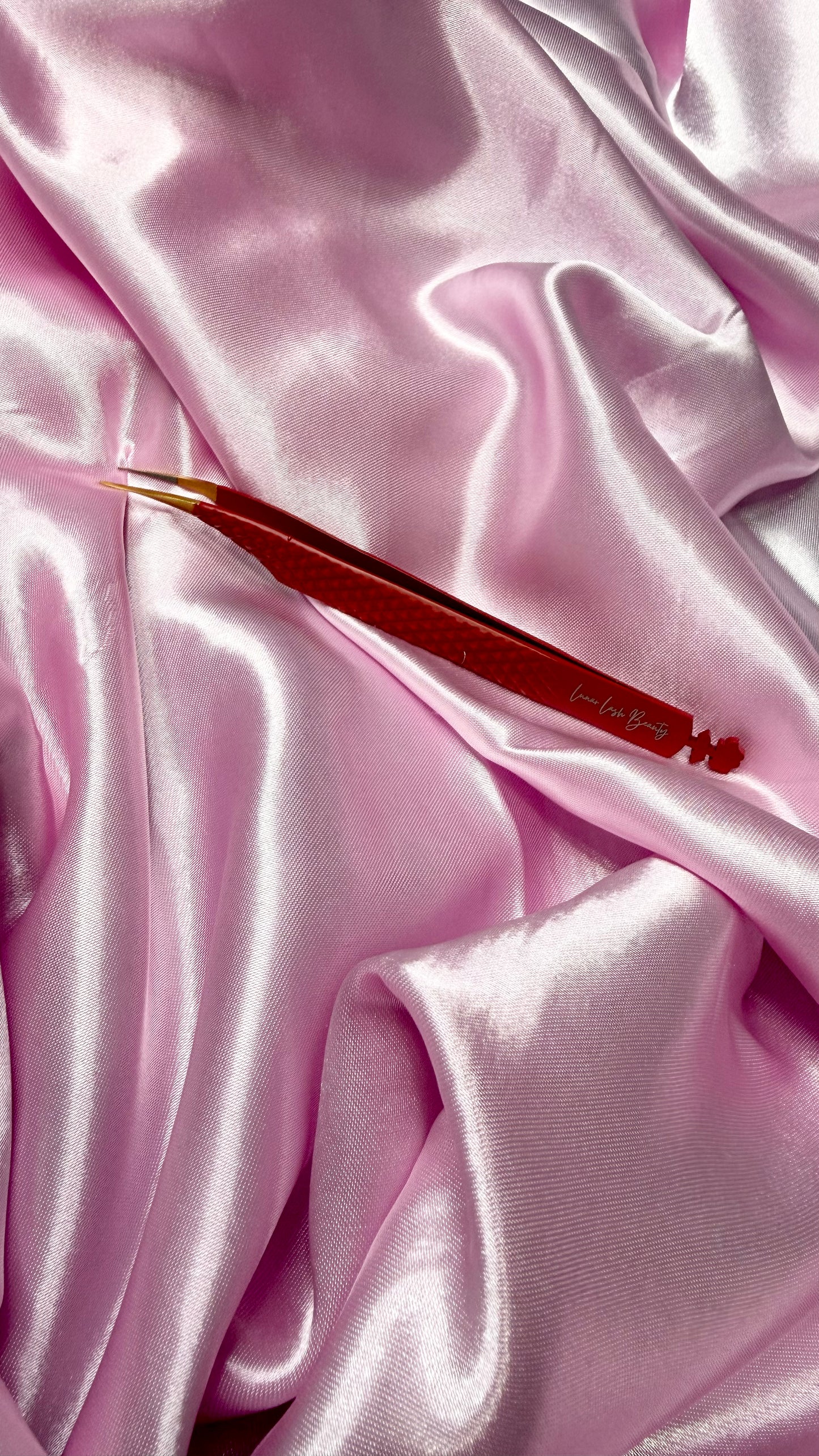 Rose Petal Fiber Tip Isolation Slant / F Shaped Tweezer