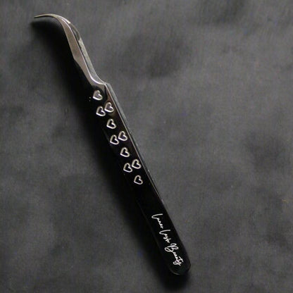 Fiber Tip Curved Tweezer