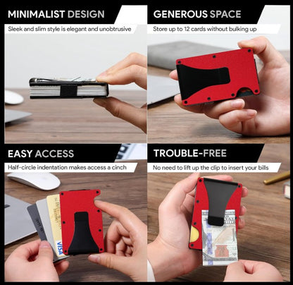 Personalized Aluminum Slim Wallet-RFID Blocking