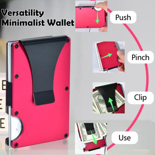 Personalized Aluminum Slim Wallet-RFID Blocking